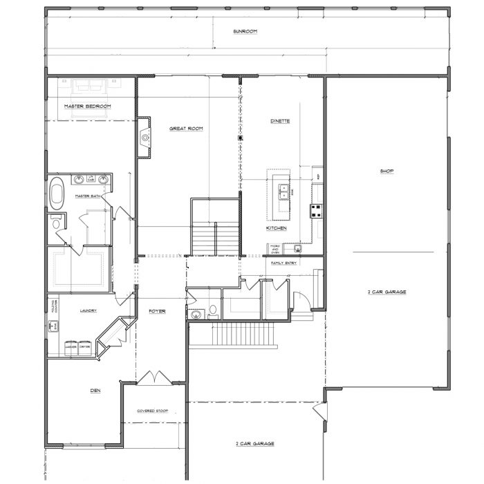 Transitional TwoStory Seiffert Home Design